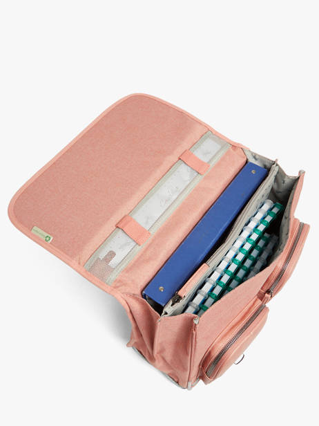 Cartable 2 Compartiments Cameleon Rose vintage color CA38 vue secondaire 2
