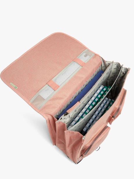 Cartable 3 Compartiments Cameleon Rose vintage color VIC-CA41 vue secondaire 4