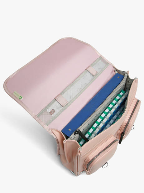 Cartable 2 Compartiments Cameleon Rose vintage north CA38 vue secondaire 4