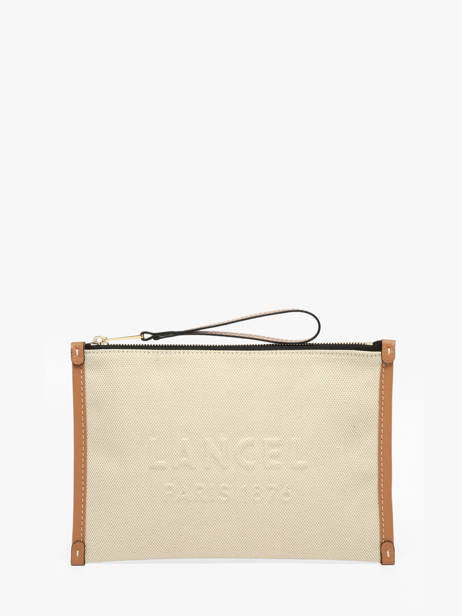 Trousse Jour Toile Et Cuir Lancel Beige jour A14029