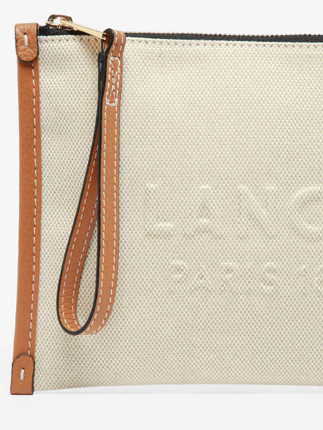 Trousse Jour Toile Et Cuir Lancel Beige jour A14029 vue secondaire 4