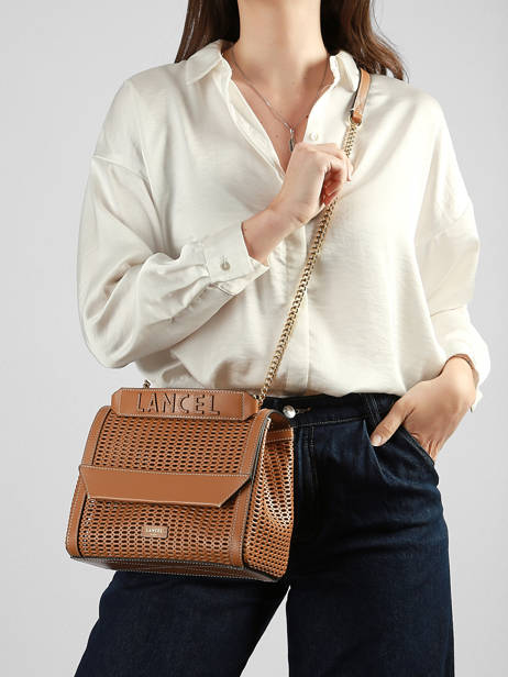 Sac Rabat M Ninon Ajouré Cuir Lancel Marron ninon A14009 vue secondaire 1