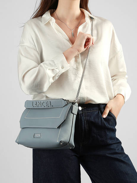 Shoulder Bag Ninon Leather Lancel Blue ninon A13782 other view 1