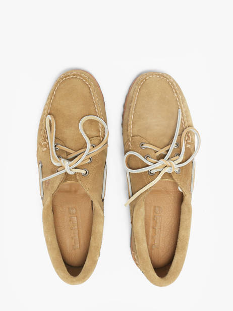 Chaussures Bateau En Cuir Timberland Beige women 2GNVEW11 vue secondaire 3