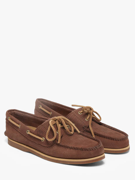 Chaussures Bateau En Cuir Timberland Marron men 4187EIV1 vue secondaire 1