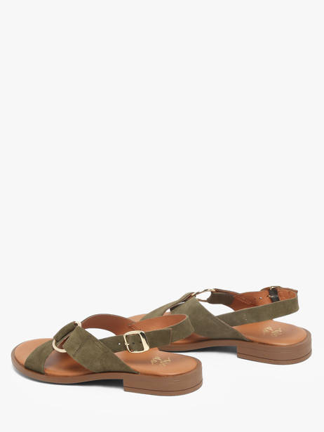 Sandales En Cuir We do Vert women 45126A52 vue secondaire 2