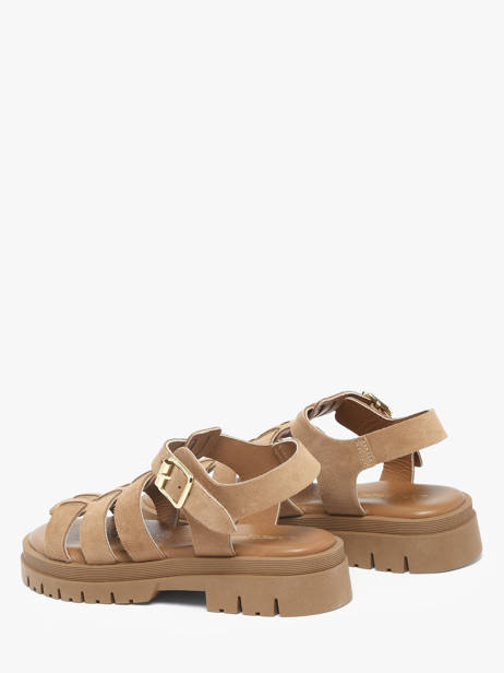 Sandals In Leather Semerdjian Beige women DELIA other view 2