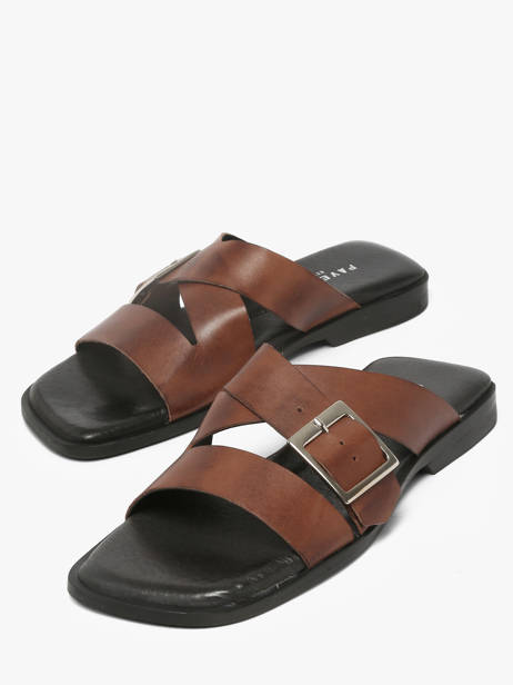 Slippers In Leather Pavement Brown women 25276 other view 1