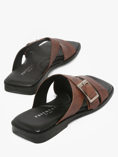 Slippers In Leather Pavement Brown women 25276 other view 2