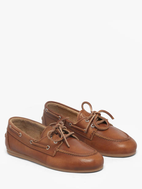 Chaussures Bateau En Cuir Pavement Marron women 24128067 vue secondaire 1