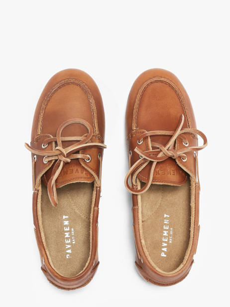Chaussures Bateau En Cuir Pavement Marron women 24128067 vue secondaire 3