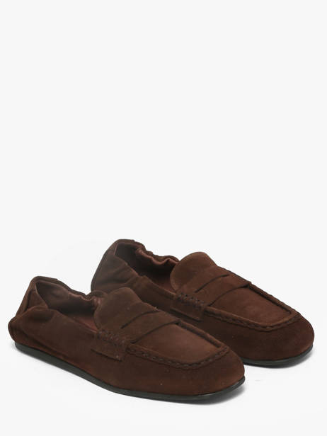 Mocassins En Cuir Pavement Marron women 1 vue secondaire 1