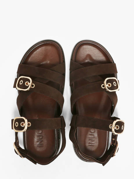 Sandals In Leather Inuovo Brown women 51006SMN other view 3