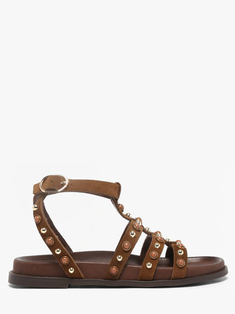 Sandales En Cuir Inuovo Marron women 51002CTN