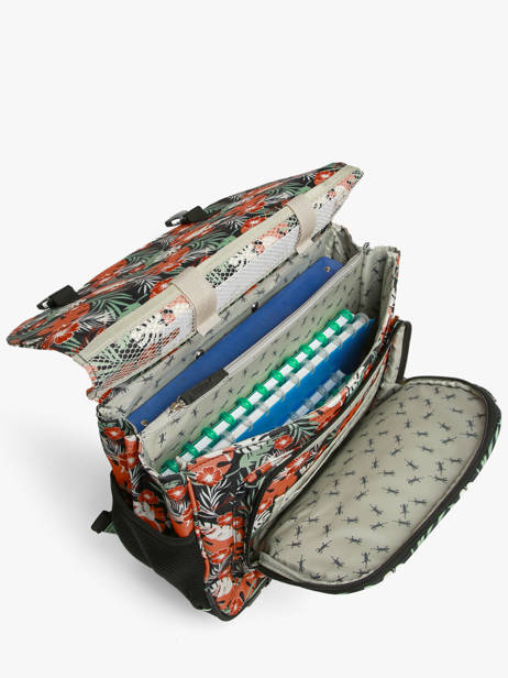 2-compartment Wheeled Satchel Cameleon Multicolor futur CR38 other view 4