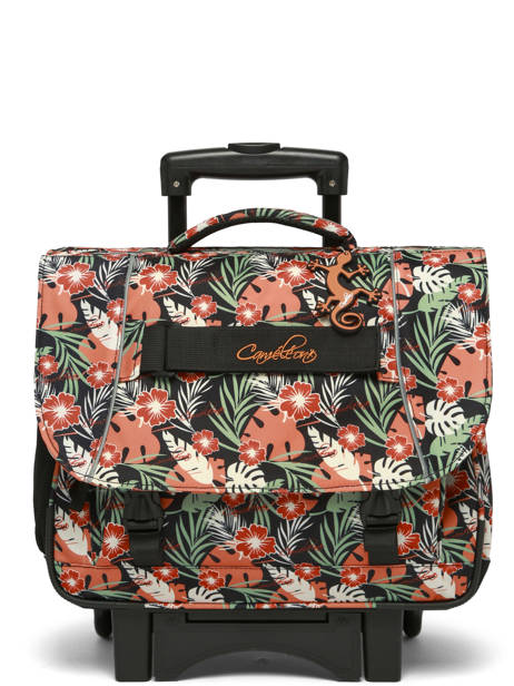 2-compartment Wheeled Satchel Cameleon Multicolor futur CR38 other view 8