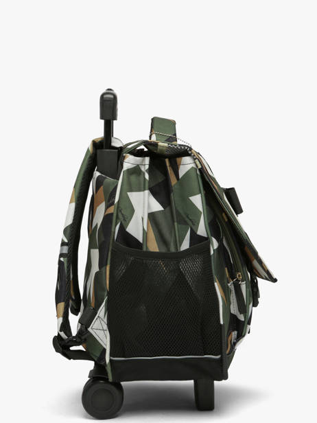 3-compartment Wheeled Satchel Cameleon Multicolor futur CR41 other view 3