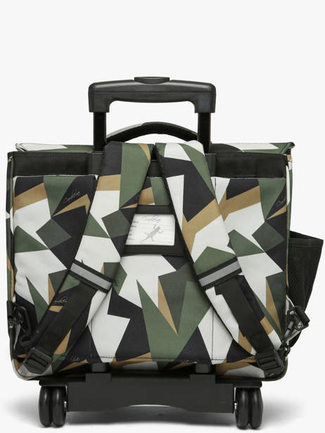 3-compartment Wheeled Satchel Cameleon Multicolor futur CR41 other view 5