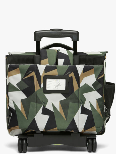3-compartment Wheeled Satchel Cameleon Multicolor futur CR41 other view 6