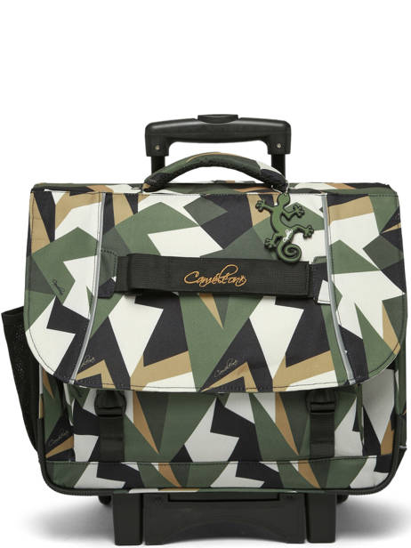 3-compartment Wheeled Satchel Cameleon Multicolor futur CR41 other view 8
