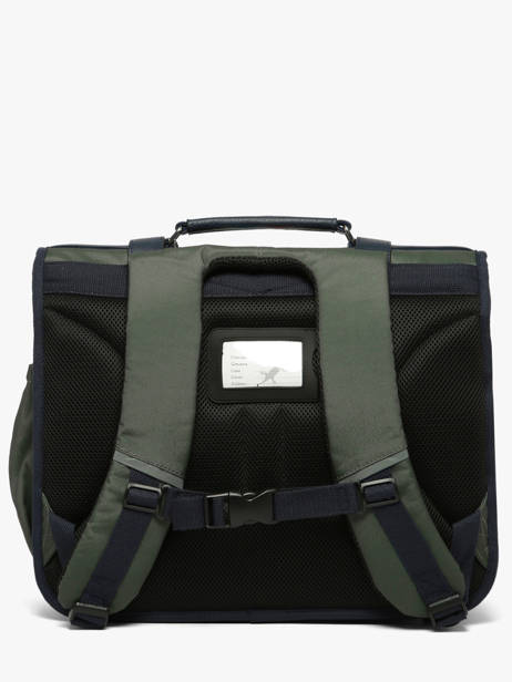 Cartable 3 Compartiments Cameleon Bleu vintage urban CA41 vue secondaire 5