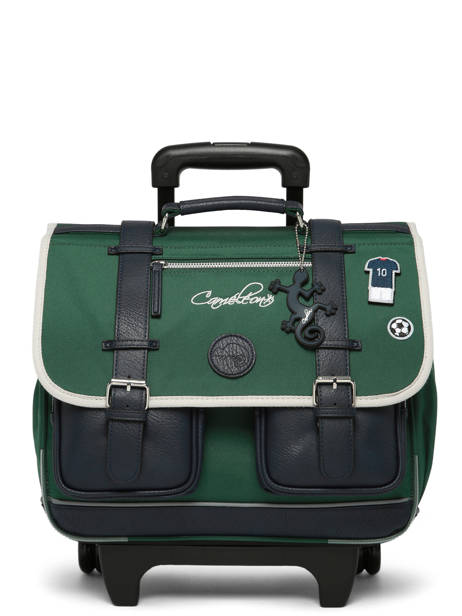 Wheeled Schoolbag 2 Compartments Vintage Urban Cameleon Green vintage urban CR38 other view 8