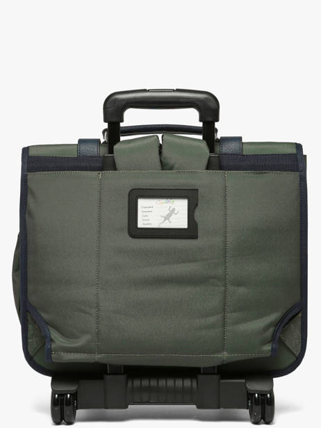 3-compartment Wheeled Satchel Vintage Urban Cameleon Green vintage urban CR41 other view 6