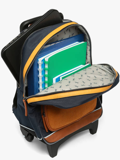 2-compartment Wheeled Schoolbag Vintage Urban Cameleon Blue vintage urban SR40 other view 4