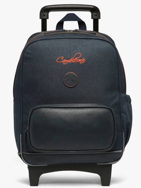 Sac A Dos à Roulettes 2 Compartiments Cameleon Orange vintage urban SR40