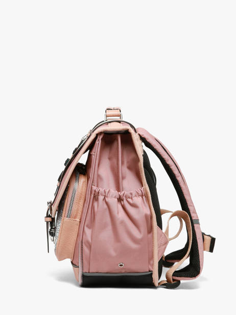 Satchel For Kids 2 Compartments Vintage Fantasy Cameleon Pink vintage fantasy CA38 other view 3