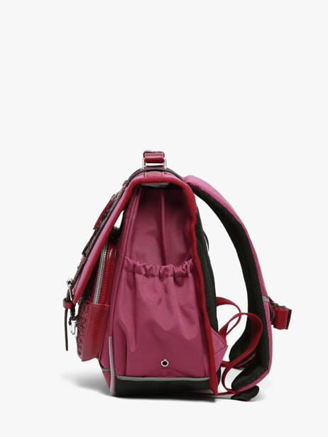 Cartable Enfant 2 Compartiments Cameleon Violet vintage fantasy CA38 vue secondaire 3