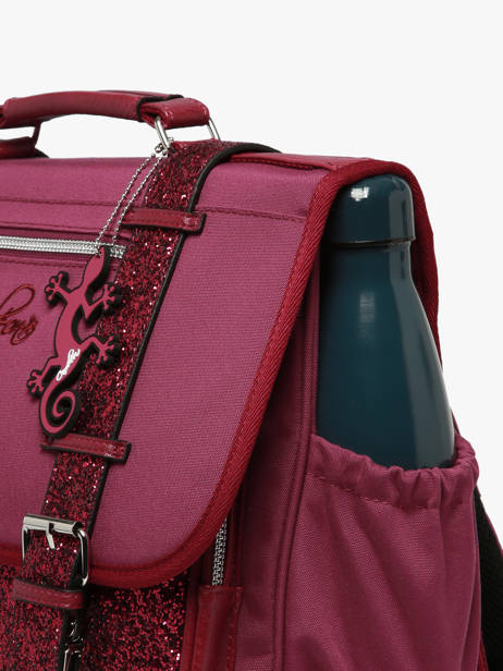Cartable Enfant 2 Compartiments Cameleon Violet vintage fantasy CA38 vue secondaire 6
