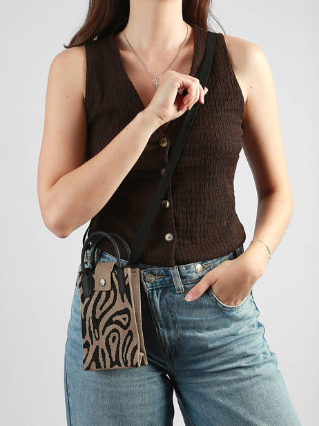 Crossbody Bag Phonebag Miniprix Brown phonebag P202 other view 1