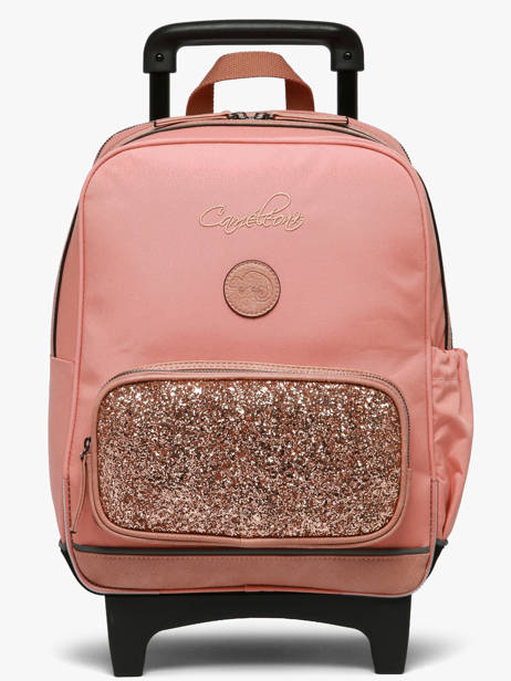 Sac A Dos à Roulettes 2 Compartiments Cameleon Rose vintage fantasy SR40