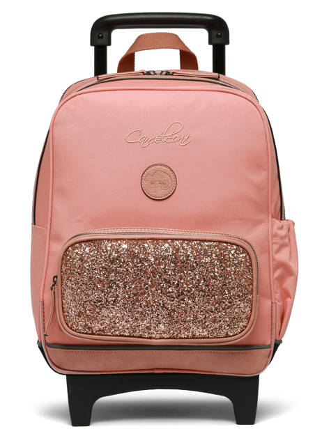 Sac A Dos à Roulettes 2 Compartiments Cameleon Rose vintage fantasy SR40 vue secondaire 8