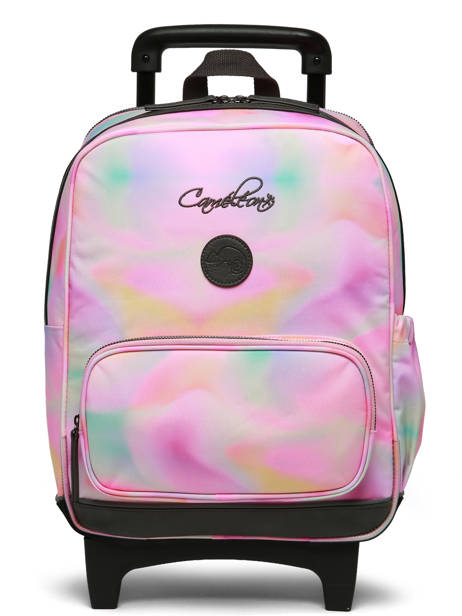 Sac A Dos à Roulettes 2 Compartiments Cameleon Rose vintage fantasy SR40 vue secondaire 8