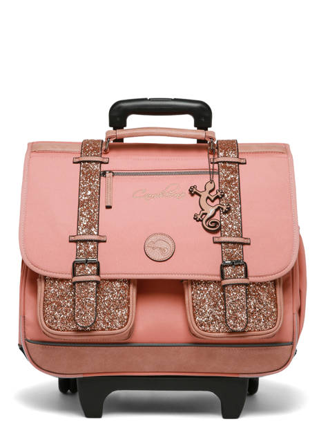 Cartable à Roulettes 3 Compartiments Cameleon Rose vintage fantasy CR41 vue secondaire 8