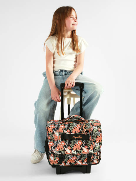 2-compartment Wheeled Satchel Cameleon Multicolor futur CR38 other view 2