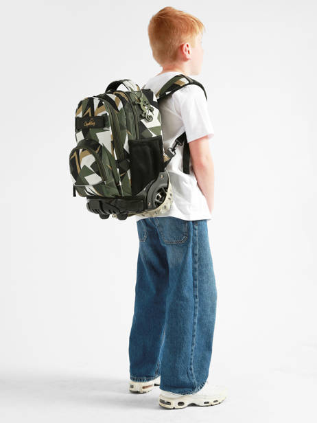 2-compartment Wheeled Schoolbag Cameleon Multicolor futur SR39 other view 1