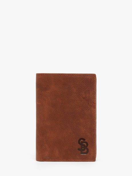 Portefeuille Cuir Serge blanco Marron brooklyn BRO21019