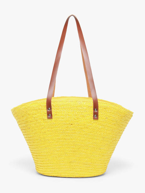 Sac Porté épaule Milos Paille Les tropeziennes Jaune milos TZ01 vue secondaire 4