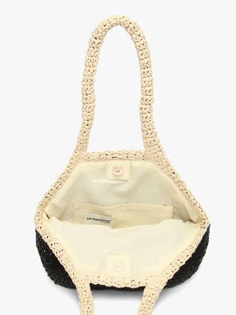 Shoulder Bag Galets Paper Les tropeziennes Black galets TZ02 other view 2