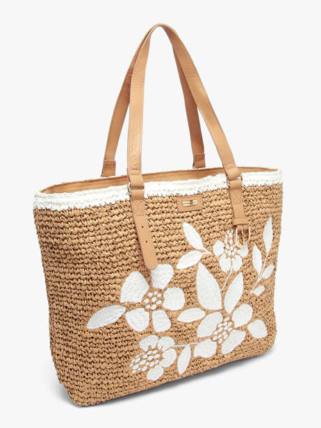 Sac Porté épaule Large Papier Les tropeziennes Marron large TZ01 vue secondaire 1