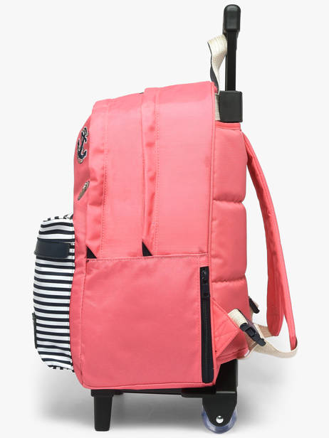 2-compartment Wheeled Schoolbag Tann's Pink les fantaisies f 73213 other view 1