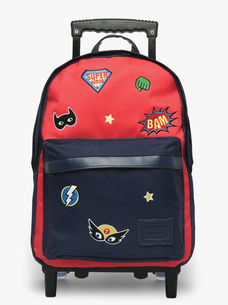 2-compartment Wheeled Schoolbag Tann's Blue les fantaisies g 73328