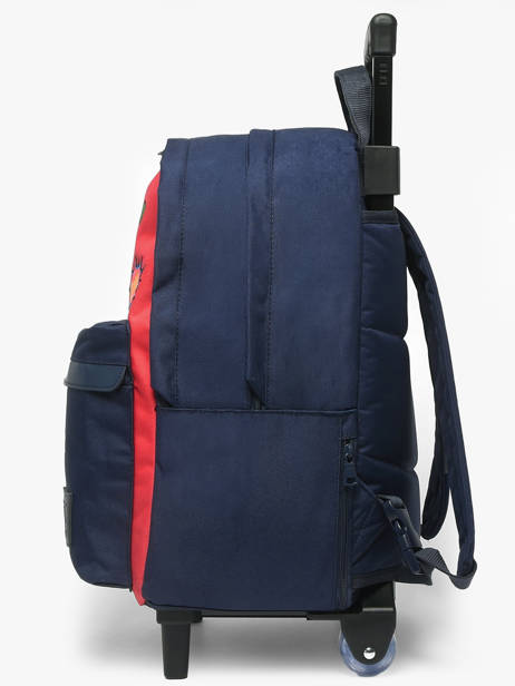 2-compartment Wheeled Schoolbag Tann's Blue les fantaisies g 73328 other view 1