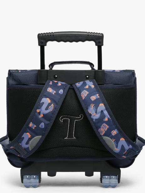 Cartable à Roulettes 2 Compartiments Tann's Bleu les fantaisies g 42155 vue secondaire 3