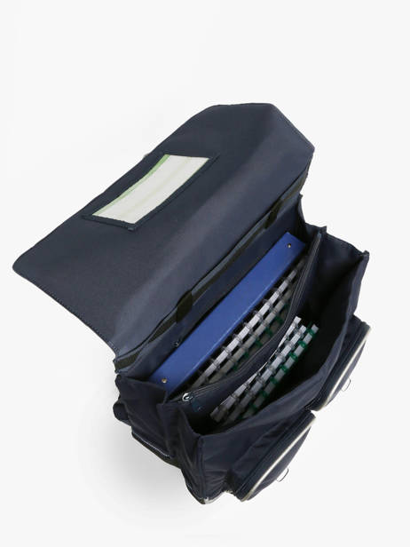 2-compartment Wheeled Satchel Tann's Blue les fantaisies f 43268 other view 2