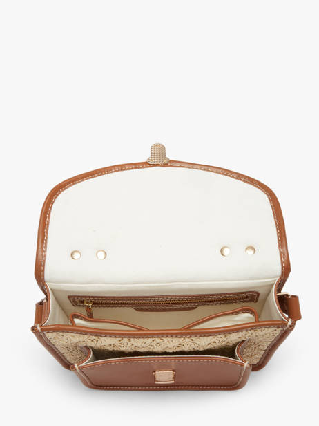 Sac Bandoulière Malle George Raphia Et Cuir Paul marius Beige raphia GEORGRAP vue secondaire 2