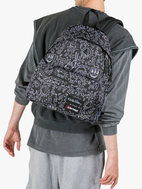 Sac à Dos Day Pak'r Keith Haring 1 Compartiment Eastpak Noir pbg authentic PBG5BG4K vue secondaire 1
